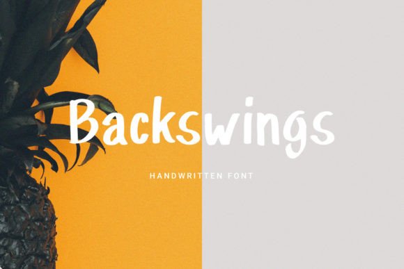 Backswings: A Display Font with Athletic Elegance