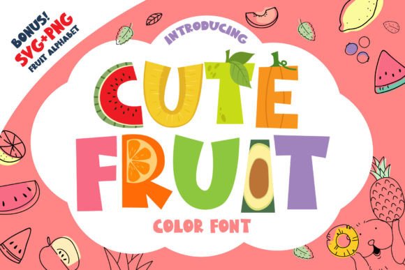 Cute Fruit: The Color Font for Campaigns That Need a Visual Pop