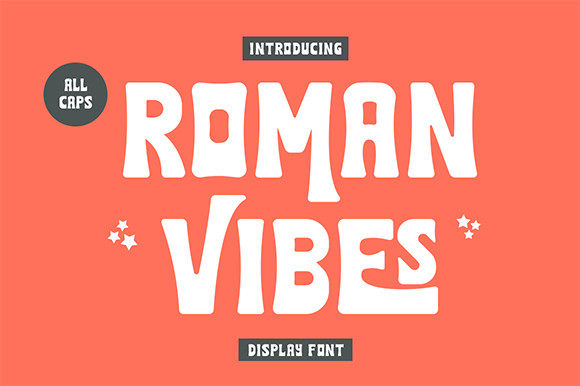 Roman Vibes: A Vintage Display Font for Modern Web Design
