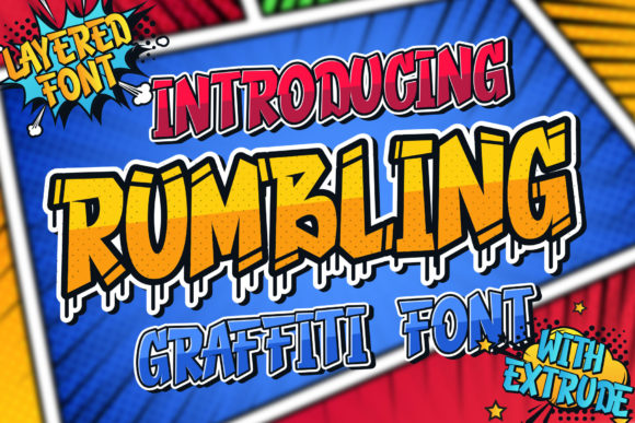 Rumbling Font: Adding Graffiti Edge to Branding Projects