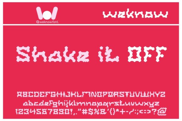 Shake It Off Font: A Display Typeface for Making Digital Brands Dance