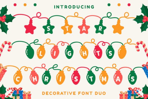 Star Lights Christmas: A Joyful Font for Your Holiday Web Projects