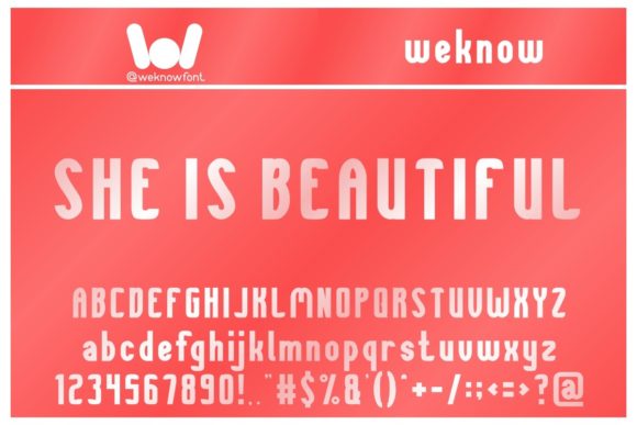 The She is Beautiful Display Font for Your Creative Projects